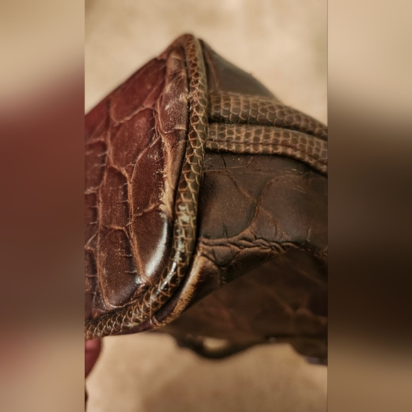 Brown Patchwork Handbag - Picture 8 of 9